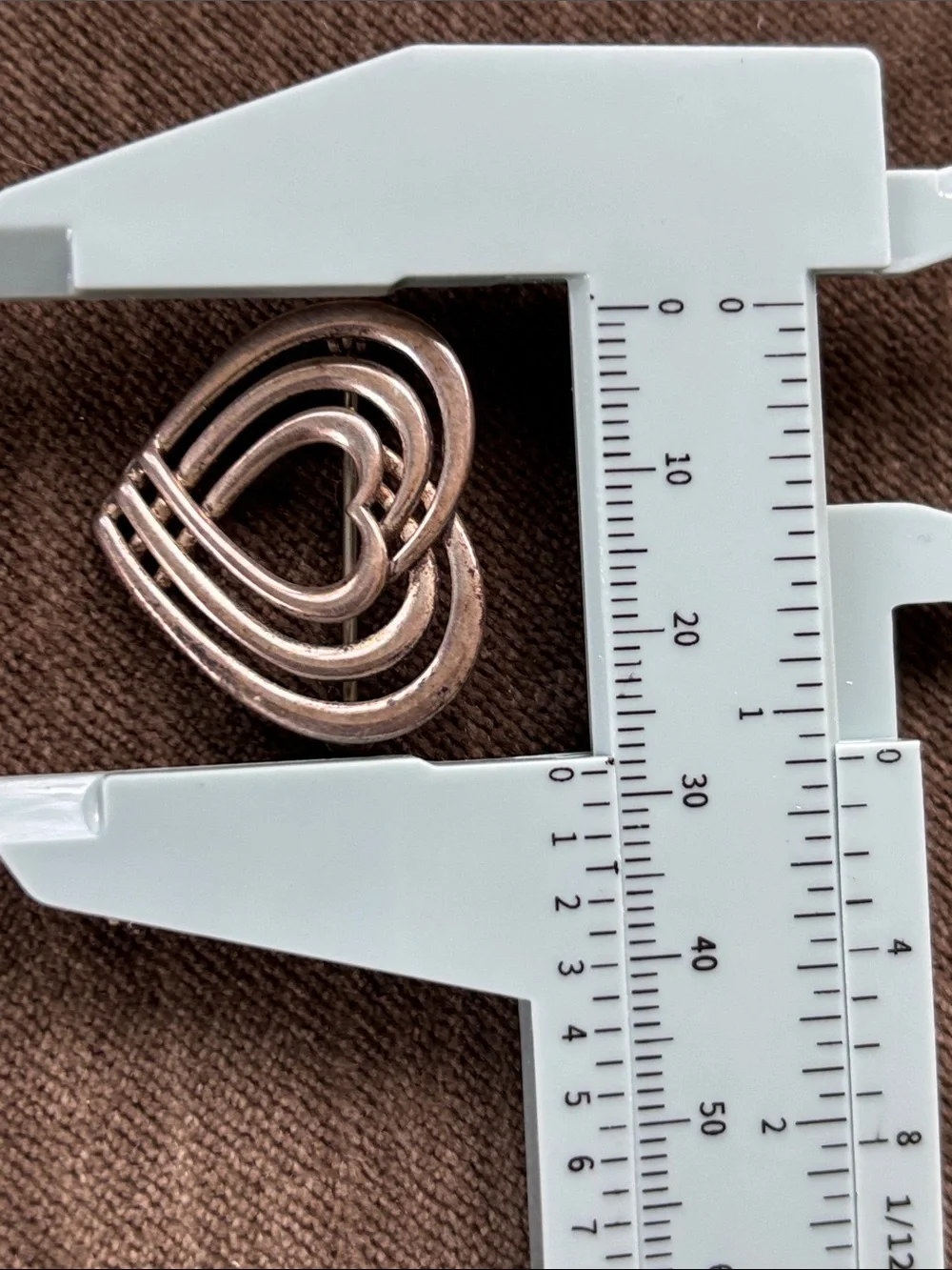 OLA MARY GORIE Sterling Silver Vntg 1960’s Scottish Heart Pin Brooch Fine Jewelr
